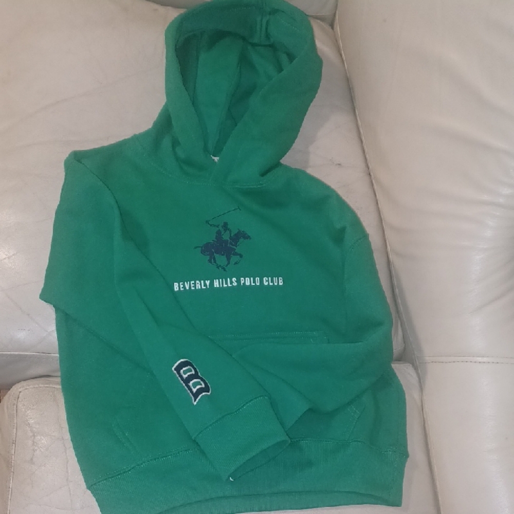 New Beverly Hills Polo Club Emerald Hoodie For Boys. Size Medium